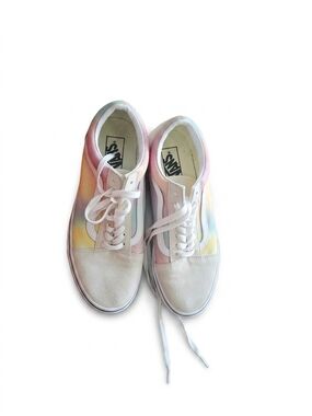 Vans Women's Pastel Tie-Dye Old Skool Sneakers - White/Pastel Pink/Yellow/Blue